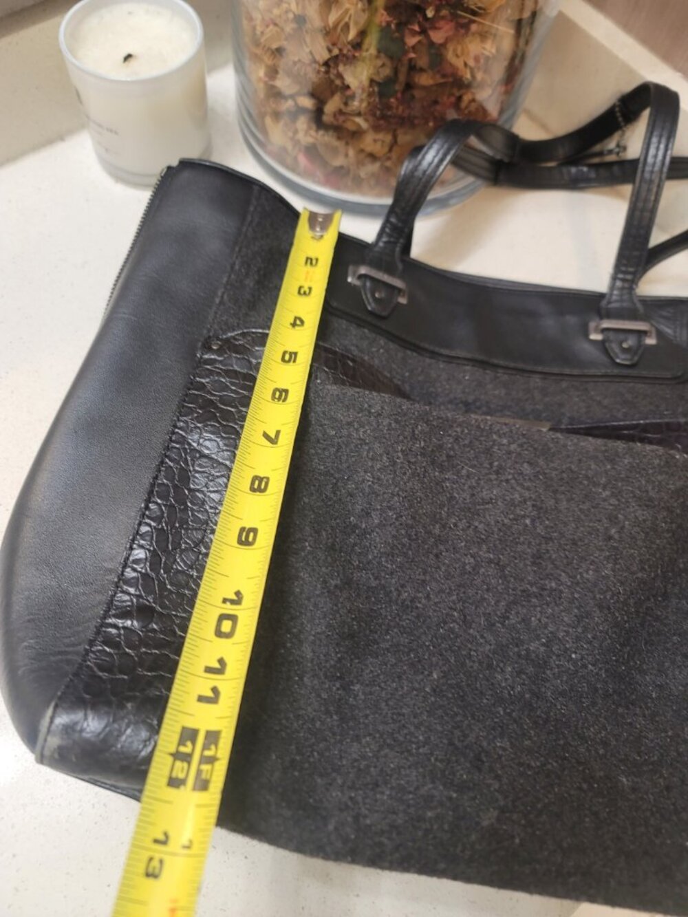 Coach Taylor 32824 Black Leather Large Tote Shoulder Bag Satchel $598 - Picture 12 of 12